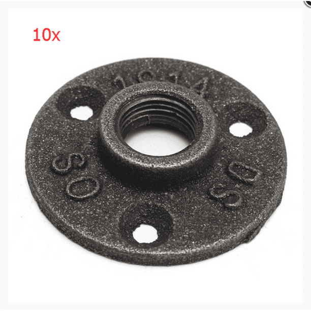 10X3/4" Malleable Threaded Black Floor Flange Iron Pipe Fittings BSP Wall Mount 10X3/4" Malleable Threaded Black Floor Flange Iron Pipe Fittings BSP Wall Mount